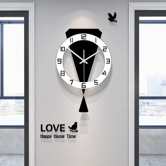 Swinging Wall Clock - Silent Luxury for Home & Restaurant