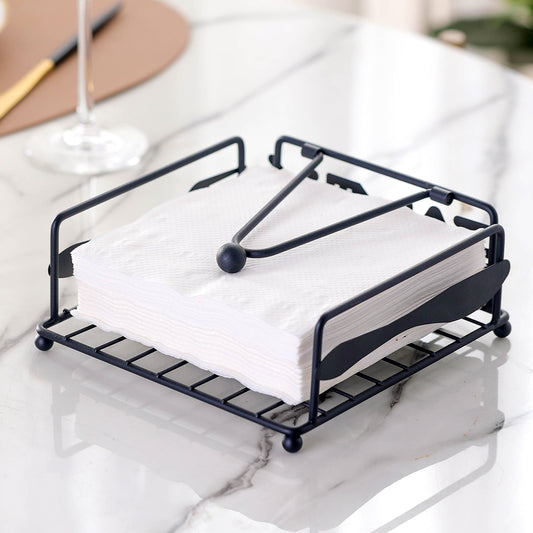 Countertop Metal Tissue Holder for Kitchen & Living Room