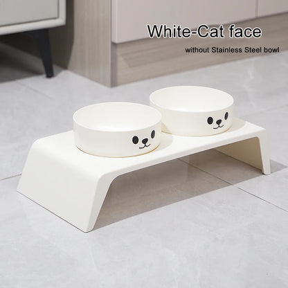 Elevated Dog Feeder Stand with Double Stainless Steel Bowls