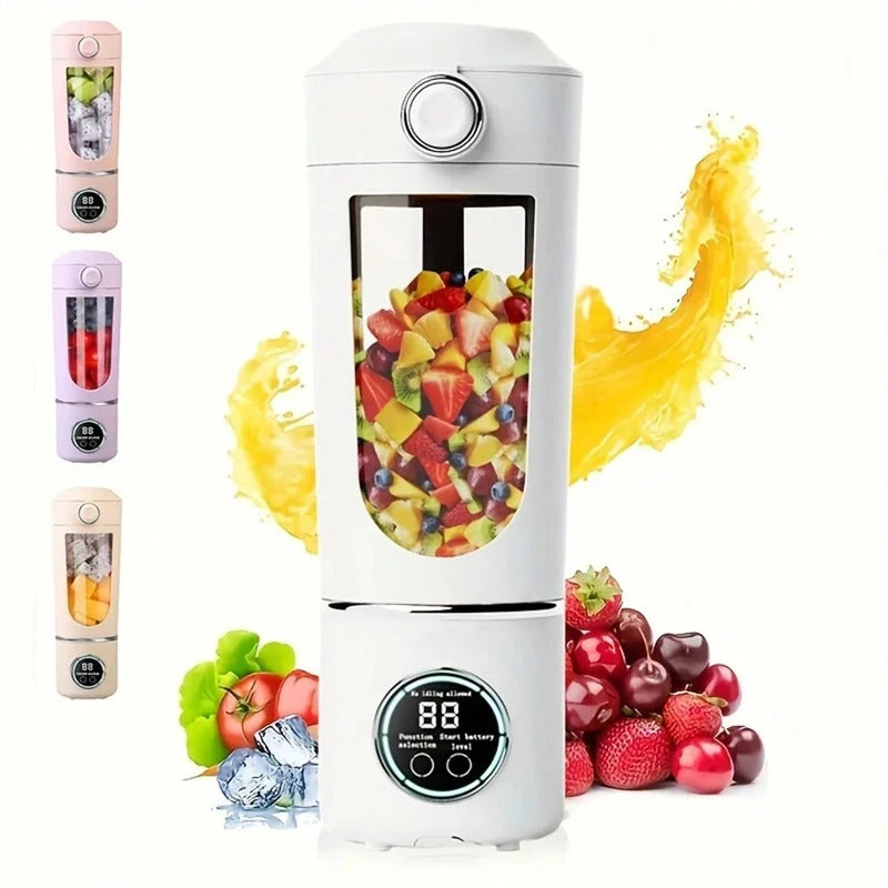Portable Juice Maker Blender - 700ML, 12-Blades, Fast Mixing