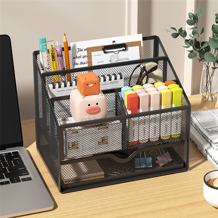 Metal File Holder & Desk Organizer for Office/School