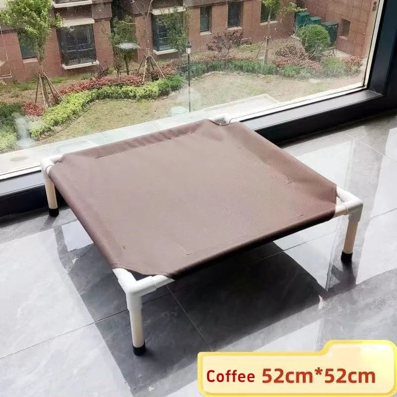 Portable Elevated Dog Bed: Camping, Folding & Washable