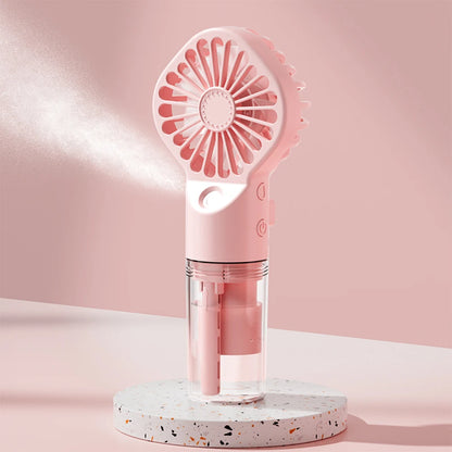 Handheld USB Spray Mist Fan - Powerful 4-Speed Cooling