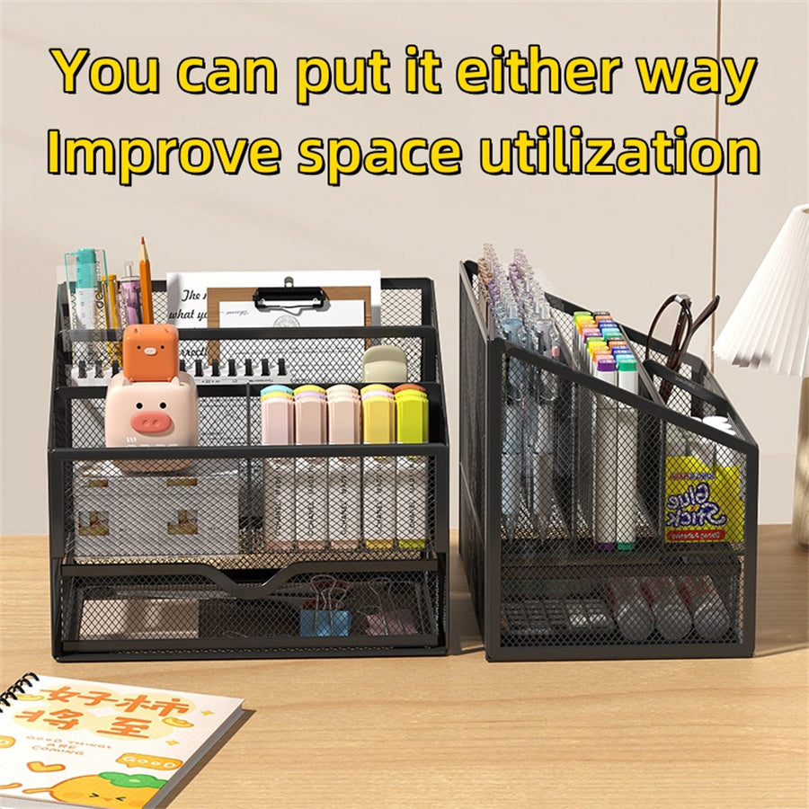 Metal File Holder & Desk Organizer for Office/School
