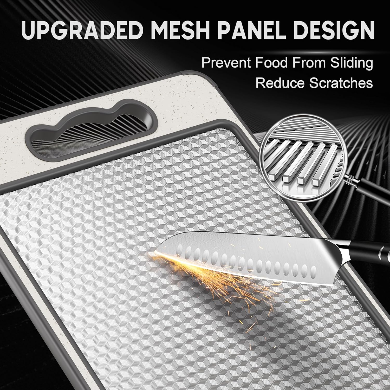 Stainless Steel Cutting Board - Dual-Sided, Scratch Resistant