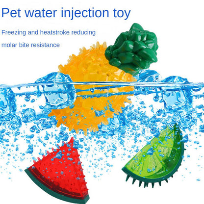 Pet Cooling Chew Toy: Reusable Ice Fruit Shapes for Dogs & Cats