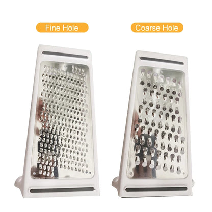 Double-Sided Cheese & Veggie Grater with Box Container