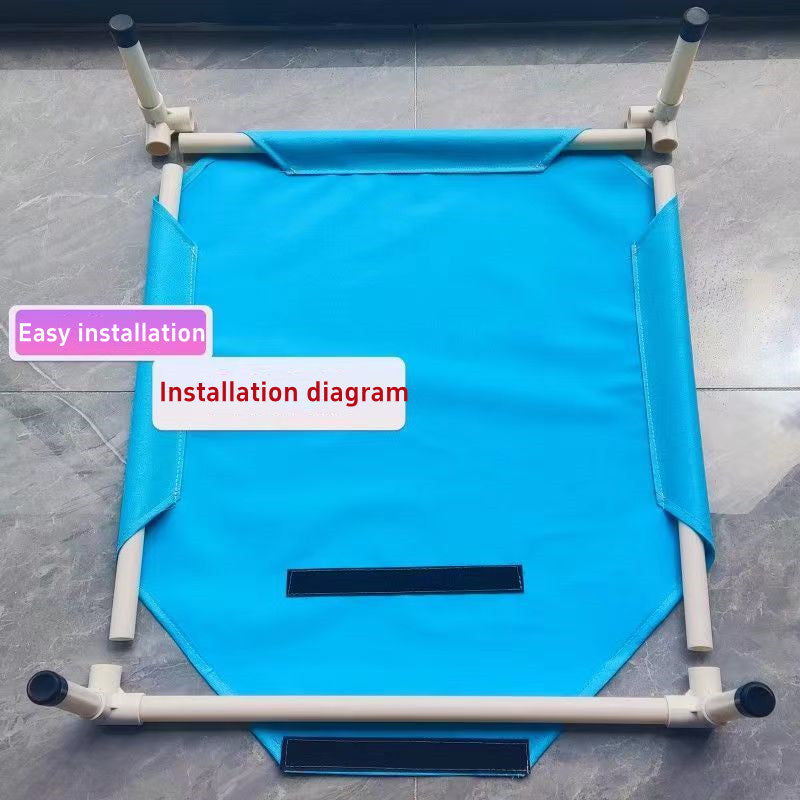 Portable Elevated Dog Bed: Camping, Folding & Washable