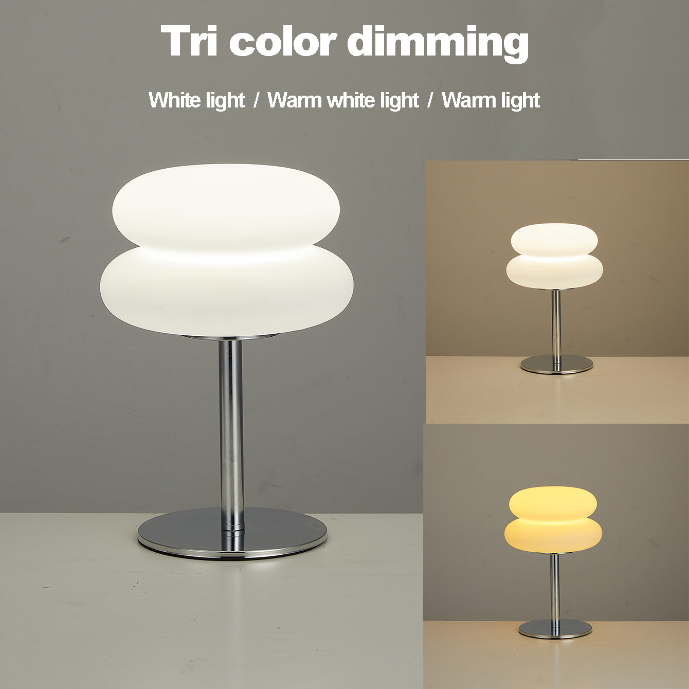 Mushroom LED Bedside Lamp - USB Plug, 9-Level Dimming