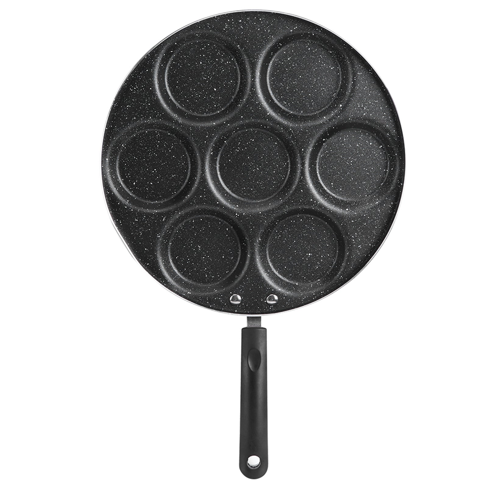 Non-Stick 7-Hole Frying Pan - Cook Eggs & Burgers Easily