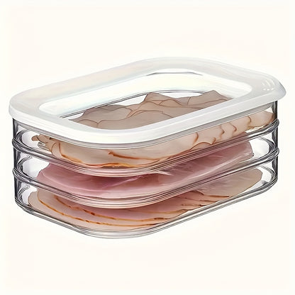 PP Meat Preservation Box - Fridge Safe, Sealed, Transparent