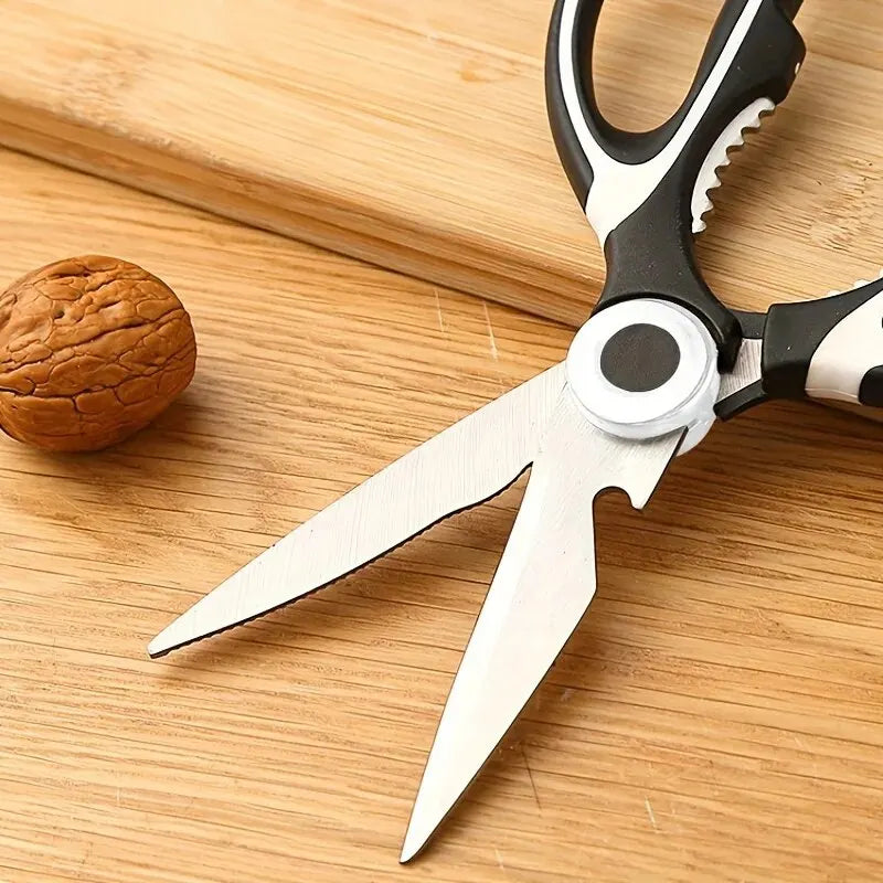 Multifunctional Kitchen Scissors - Stainless Steel, Food Safe