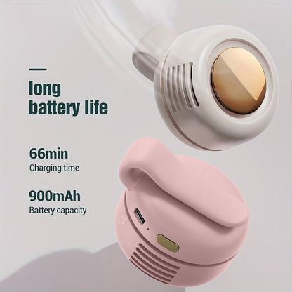 Portable Clip Fan 3-Speed USB Rechargeable Mini Whirlwind