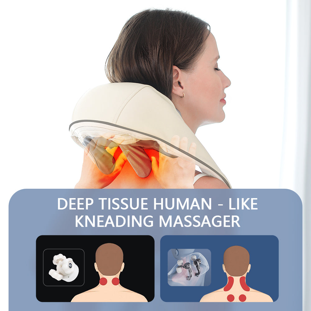 Powerful Neck & Shoulder Massager - Quiet, Long-Lasting Relaxation