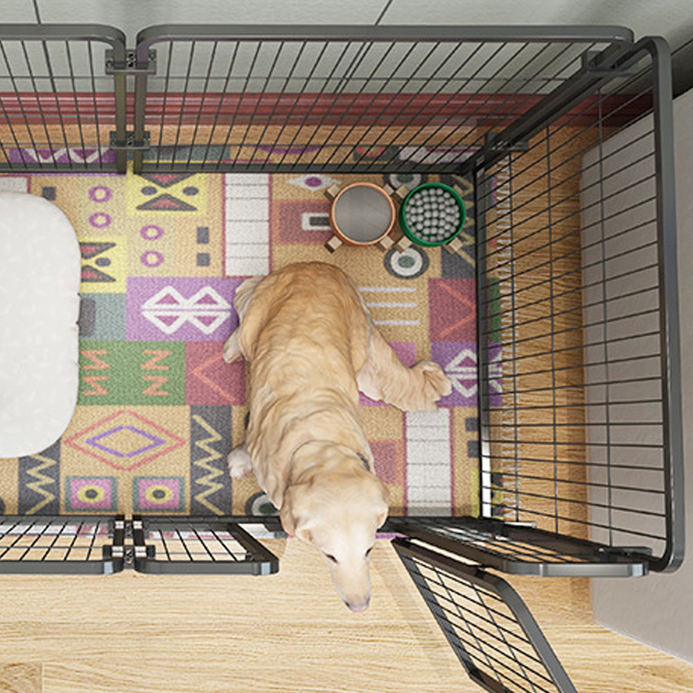 Dog Fence Playpen: Foldable 4/6 Panels Heavy Duty Kennel