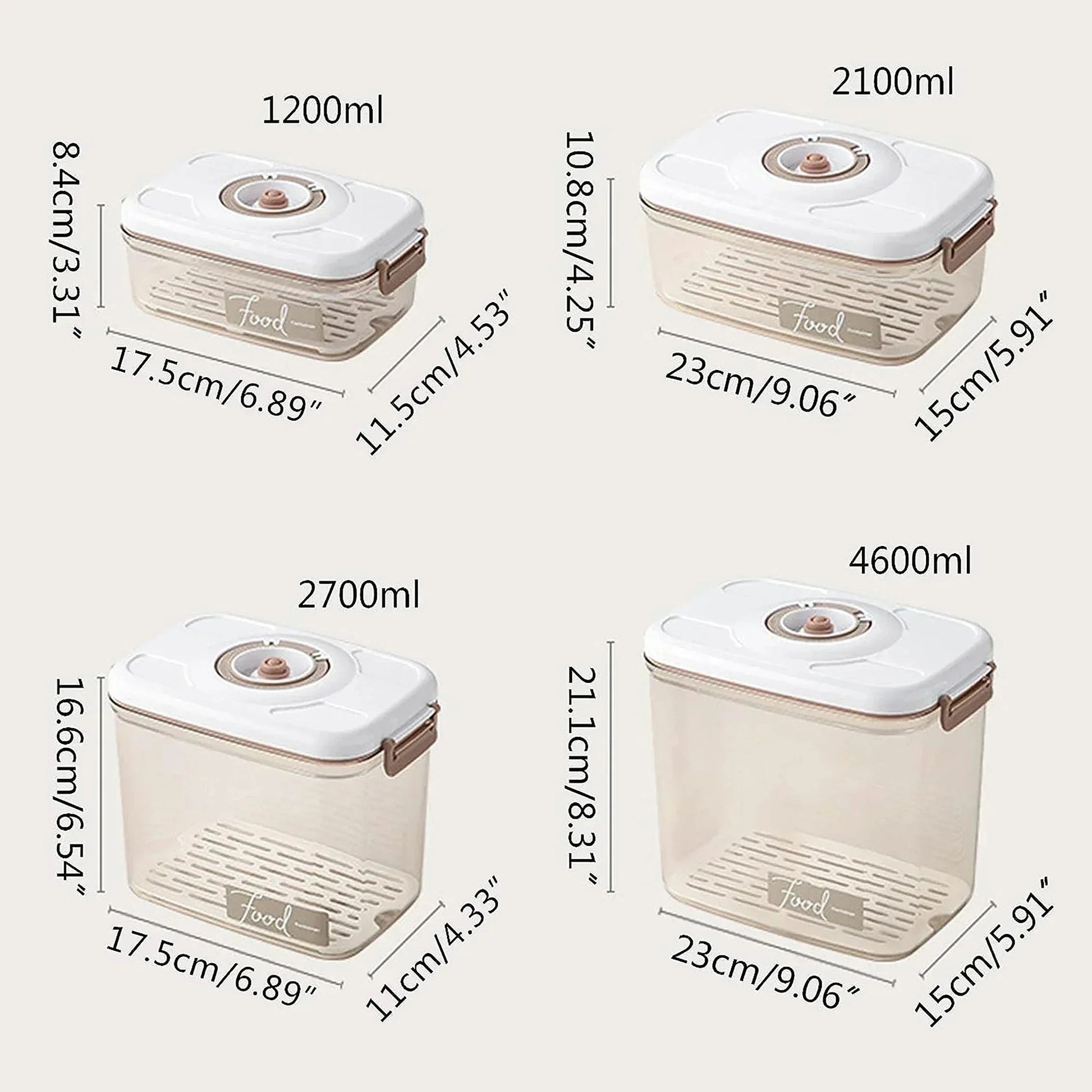 Transparent Vacuum Food Box - Sealed Fresh-Keeping Solution
