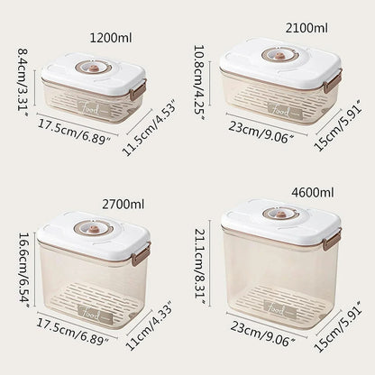 Transparent Vacuum Food Box - Sealed Fresh-Keeping Solution