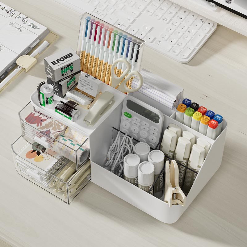 Desktop Storage Box: Cute Drawer Organizer for Office & Study