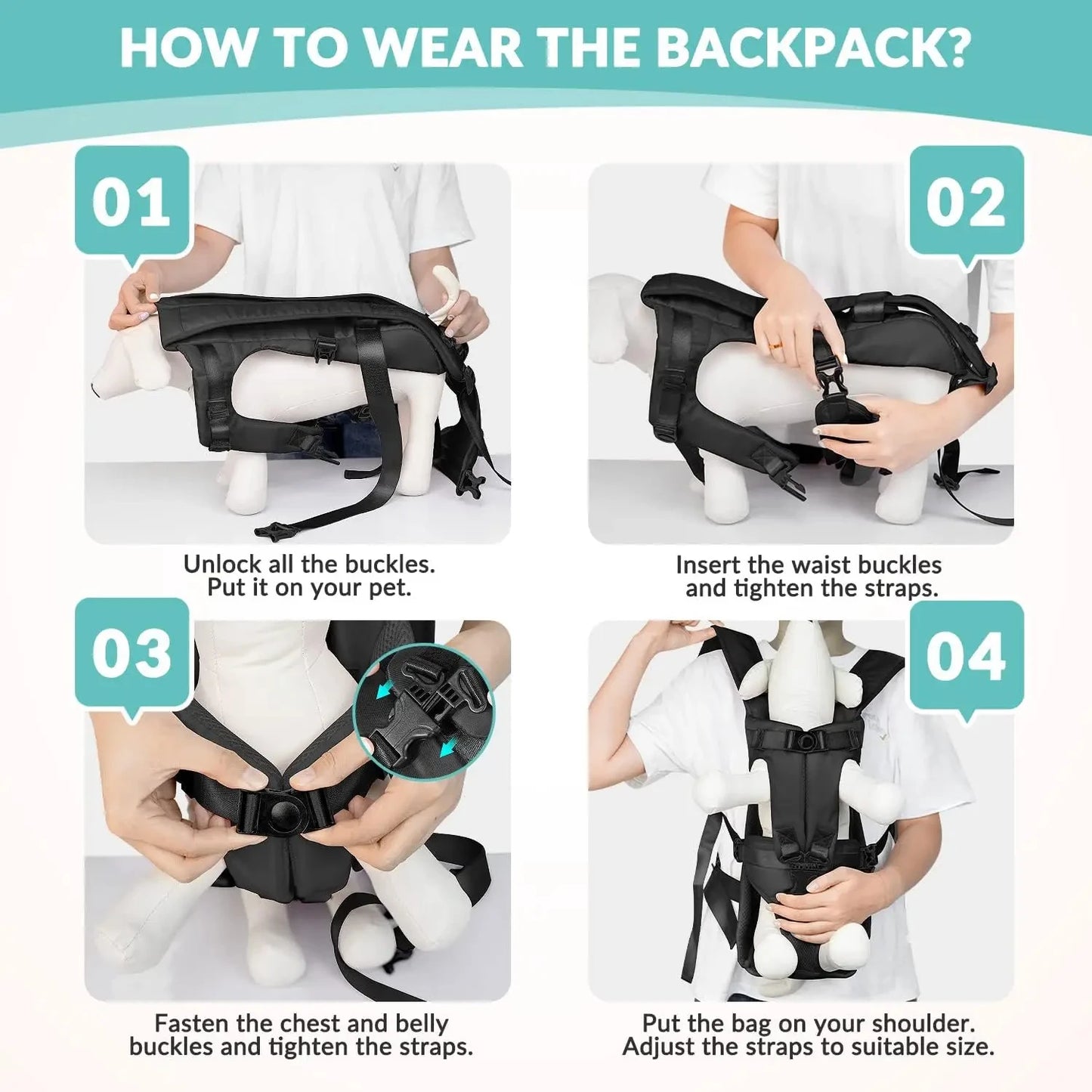 Dog Carrier Backpack – Comfortable & Hands-Free Travel for Your Pet