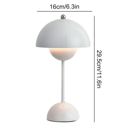 Rechargeable LED Desk Lamp - Modern Mushroom Night Light