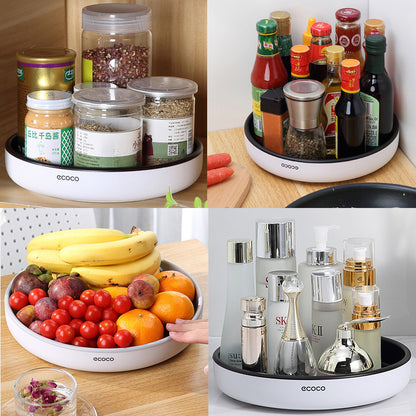 Seasoning Storage Rack 360° Rotating Tray - Anti-Slip Design