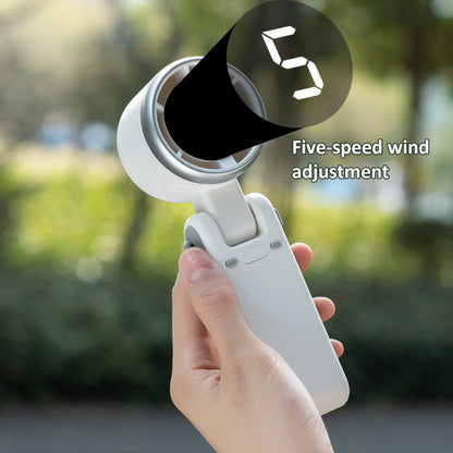Portable Turbo Fan 2024: Neck-Hanging, 5-Speed, Brushless