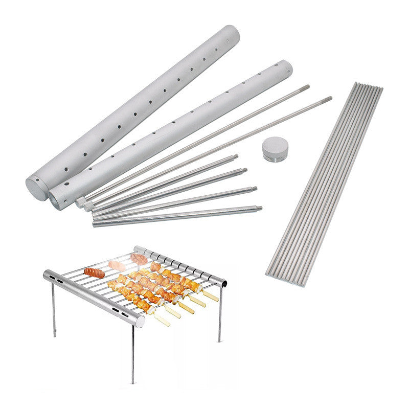 Portable Stainless Steel BBQ Grill - Compact & Durable