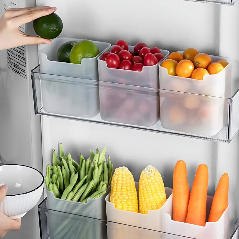Transparent Fridge Storage Boxes - 5PCS Food Organizer