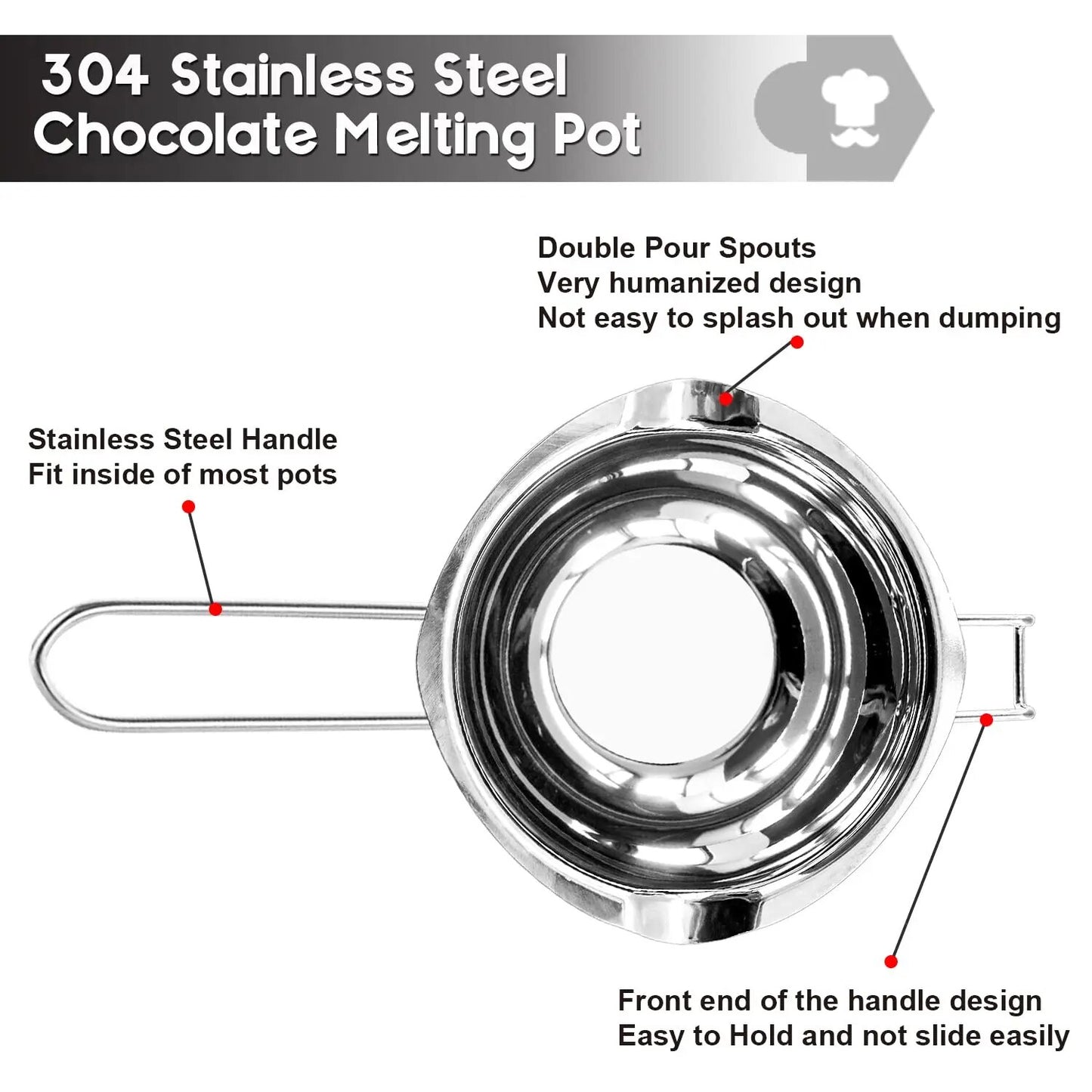 Candle Wax Melting Pot 1200ml - Versatile Soap & Candy Maker