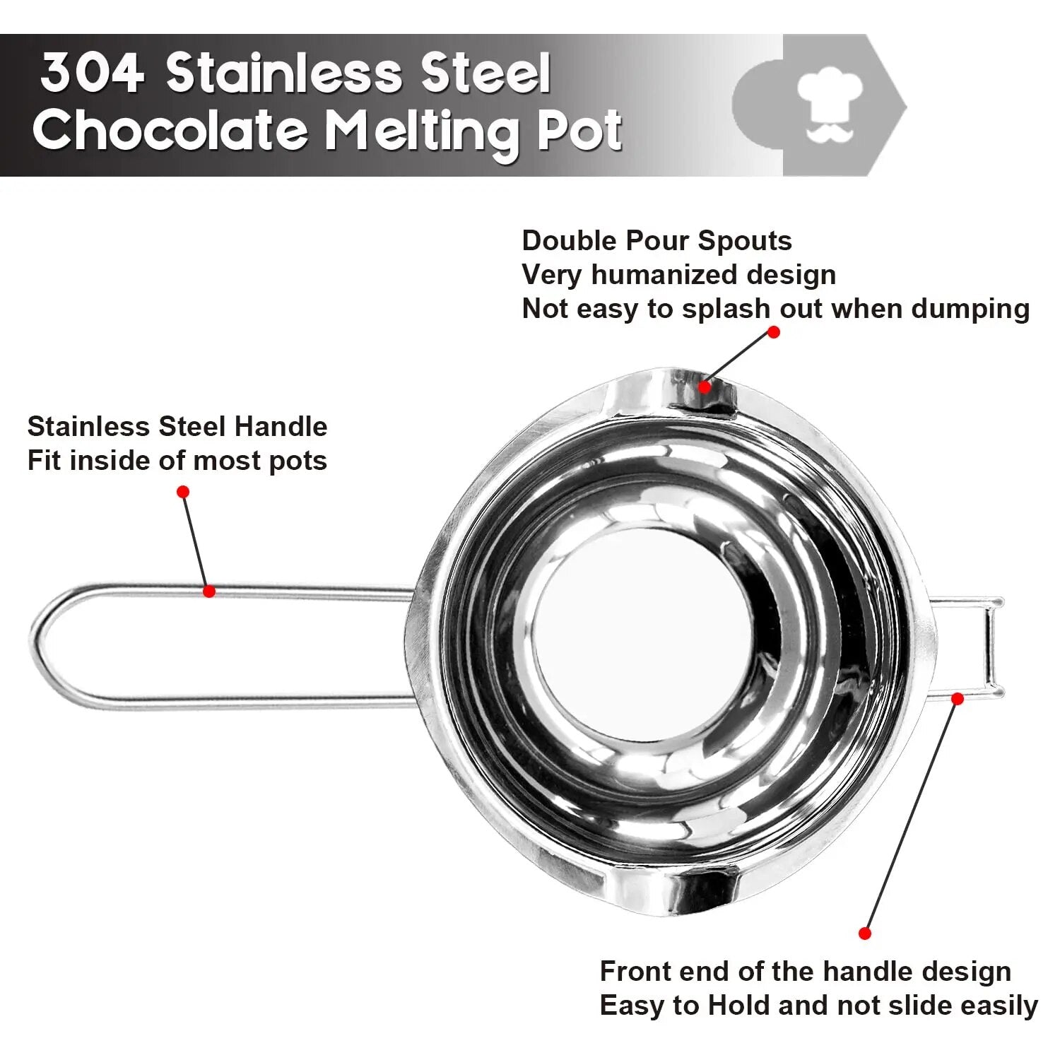 Candle Wax Melting Pot 1200ml - Versatile Soap & Candy Maker