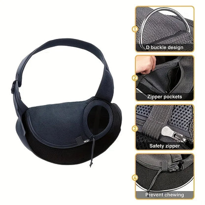 Breathable Pet Sling Carrier for Small Dogs