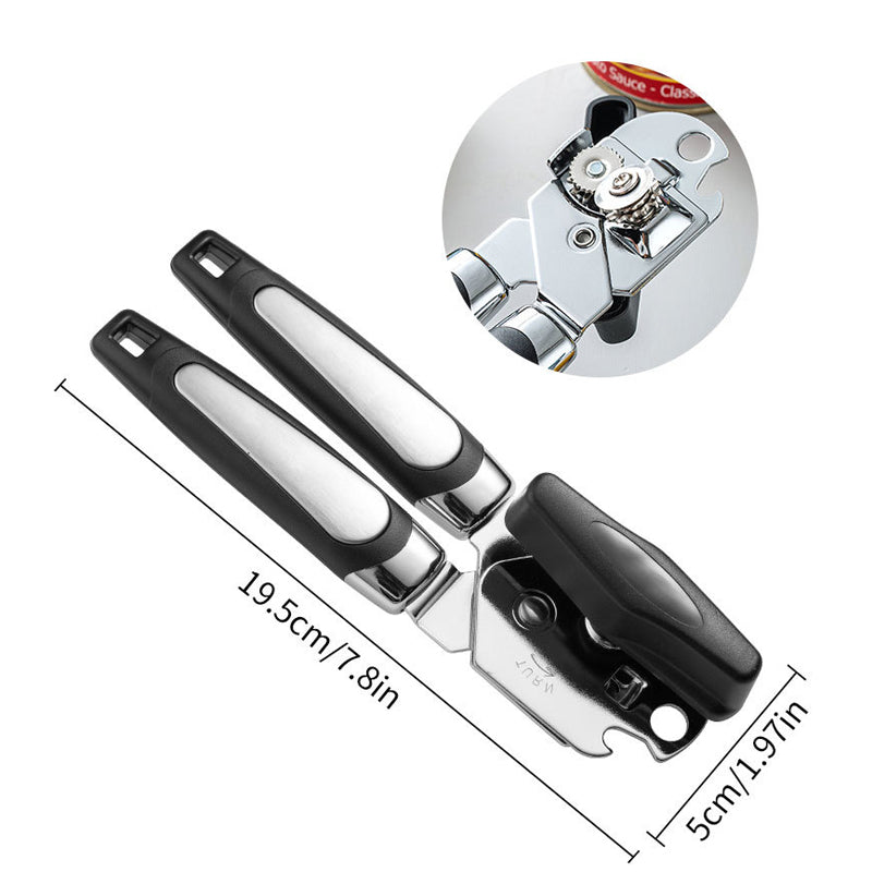 Stainless Steel Can Opener - Smooth Edge, Magnet Lift