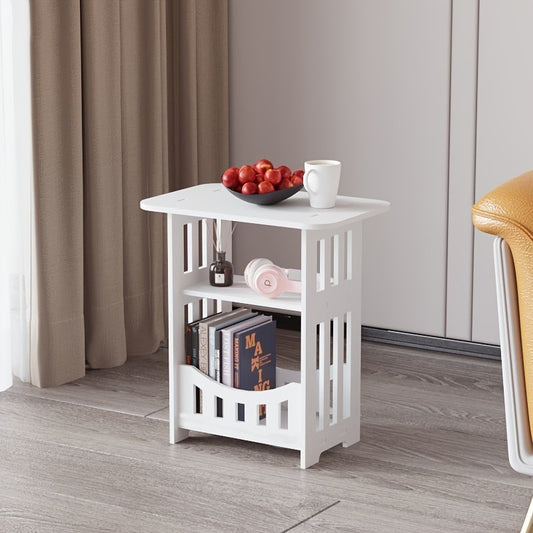 Modern Nordic Wood Table - Stylish Storage for Any Room