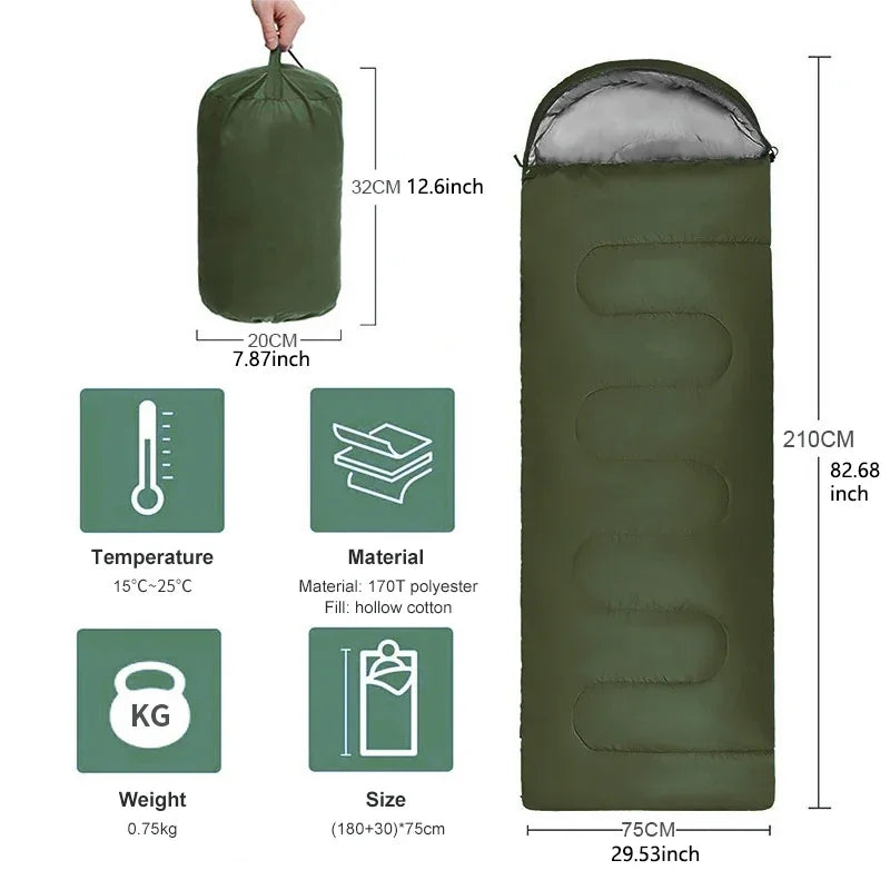 Ultralight Waterproof 4-Season Camping Sleeping Bag