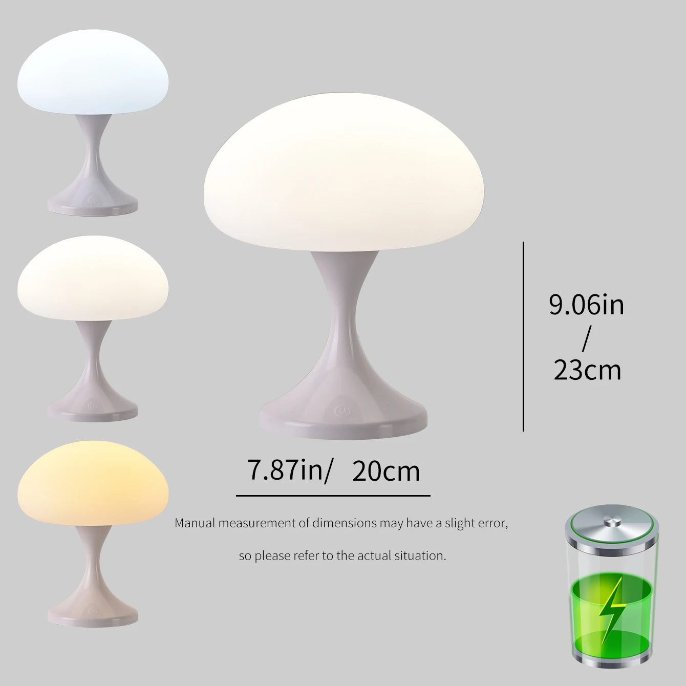 3-Mode Touch Mushroom Light - Perfect for Bedroom & Dining