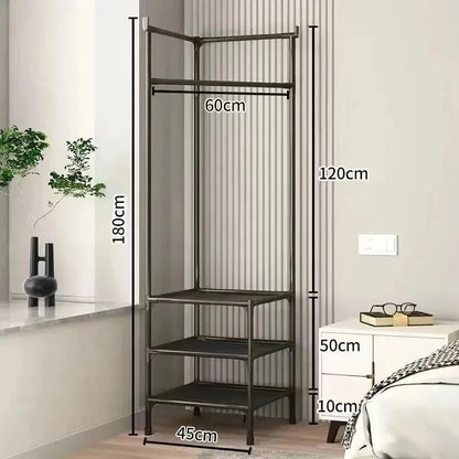 Corner Coat Rack Multifunctional Space-Saving Hall Tree