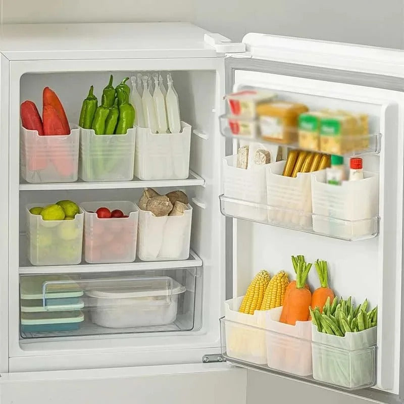 Transparent Fridge Storage Boxes - 5PCS Food Organizer