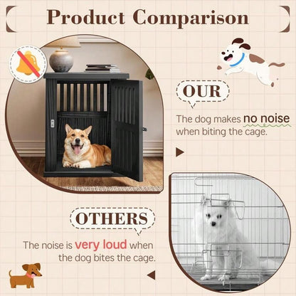 Heavy Duty Dog Crate Furniture: 30-Inch Lockable Kennel