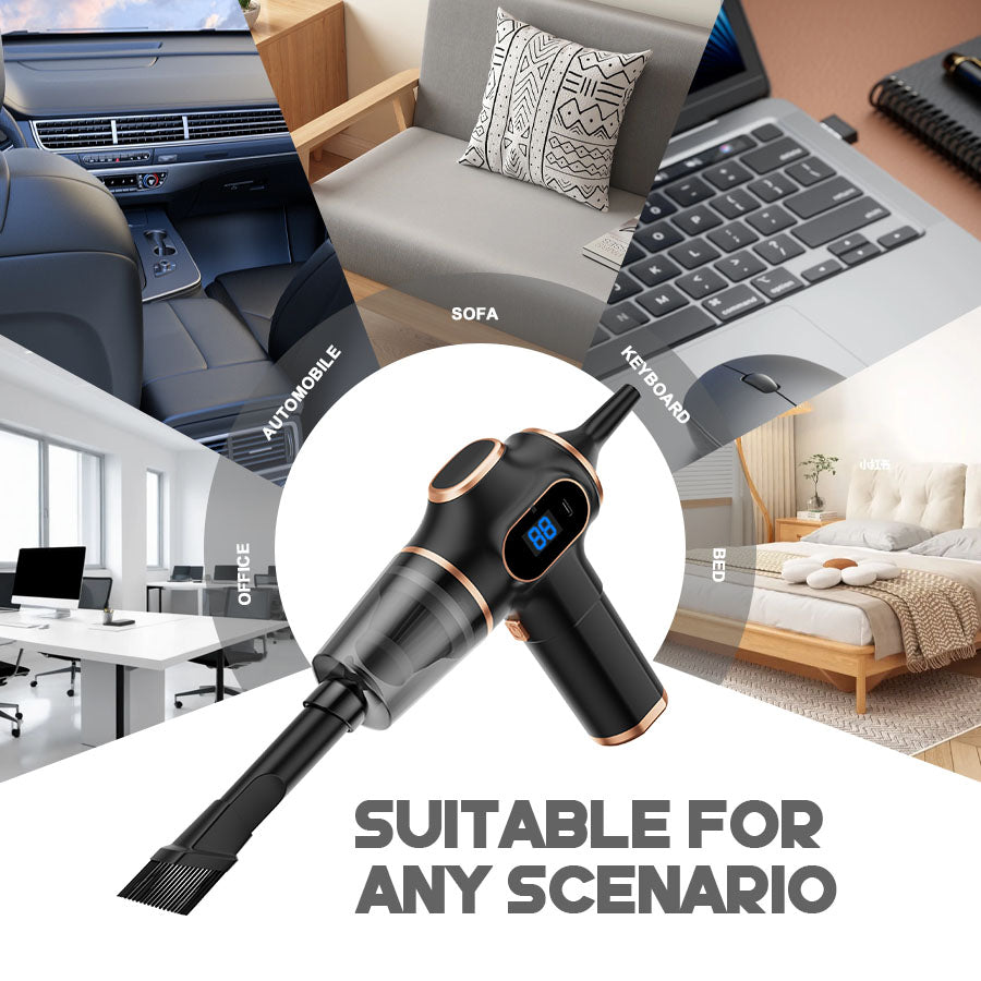 Portable Wireless Car Vacuum 95000PA Powerful Cleaner