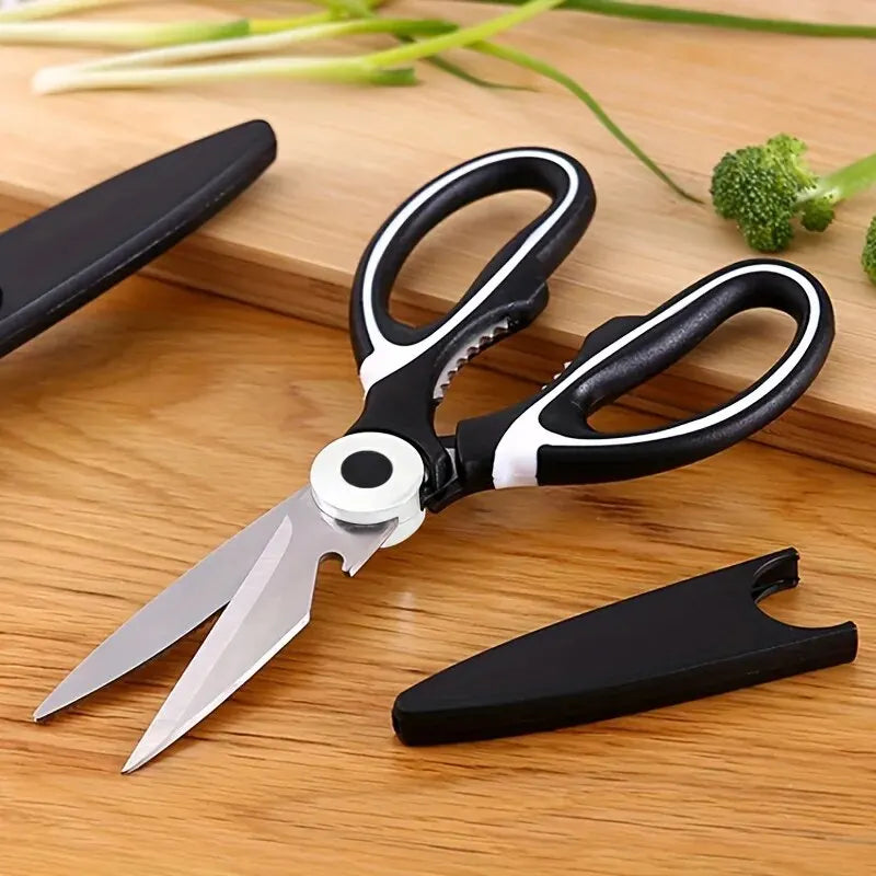 Multifunctional Kitchen Scissors - Stainless Steel, Food Safe