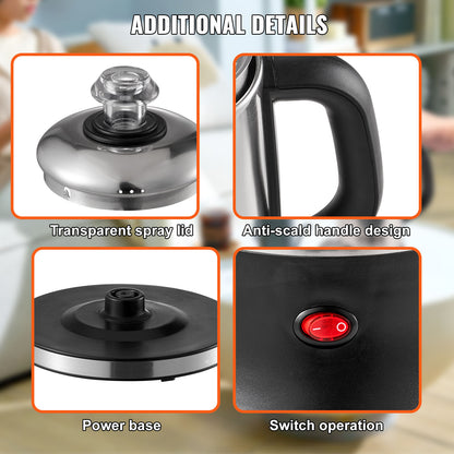 Electric Percolator Coffee Pot 12-Cup 304 Stainless Steel