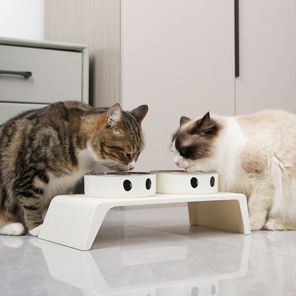 Elevated Dog Feeder Stand with Double Stainless Steel Bowls