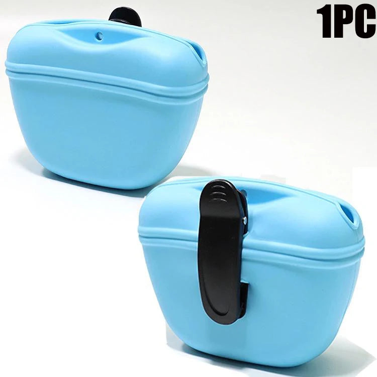 Portable Silicone Dog Treat Pouch - Easy Access & Durable