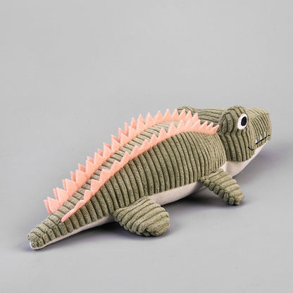 Crocodile Plush Dog Toy - Squeaky, Bite-Resistant Fun