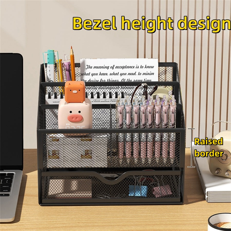 Metal File Holder & Desk Organizer for Office/School