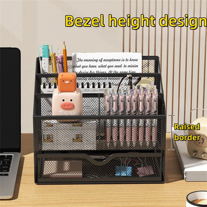 Metal File Holder & Desk Organizer for Office/School