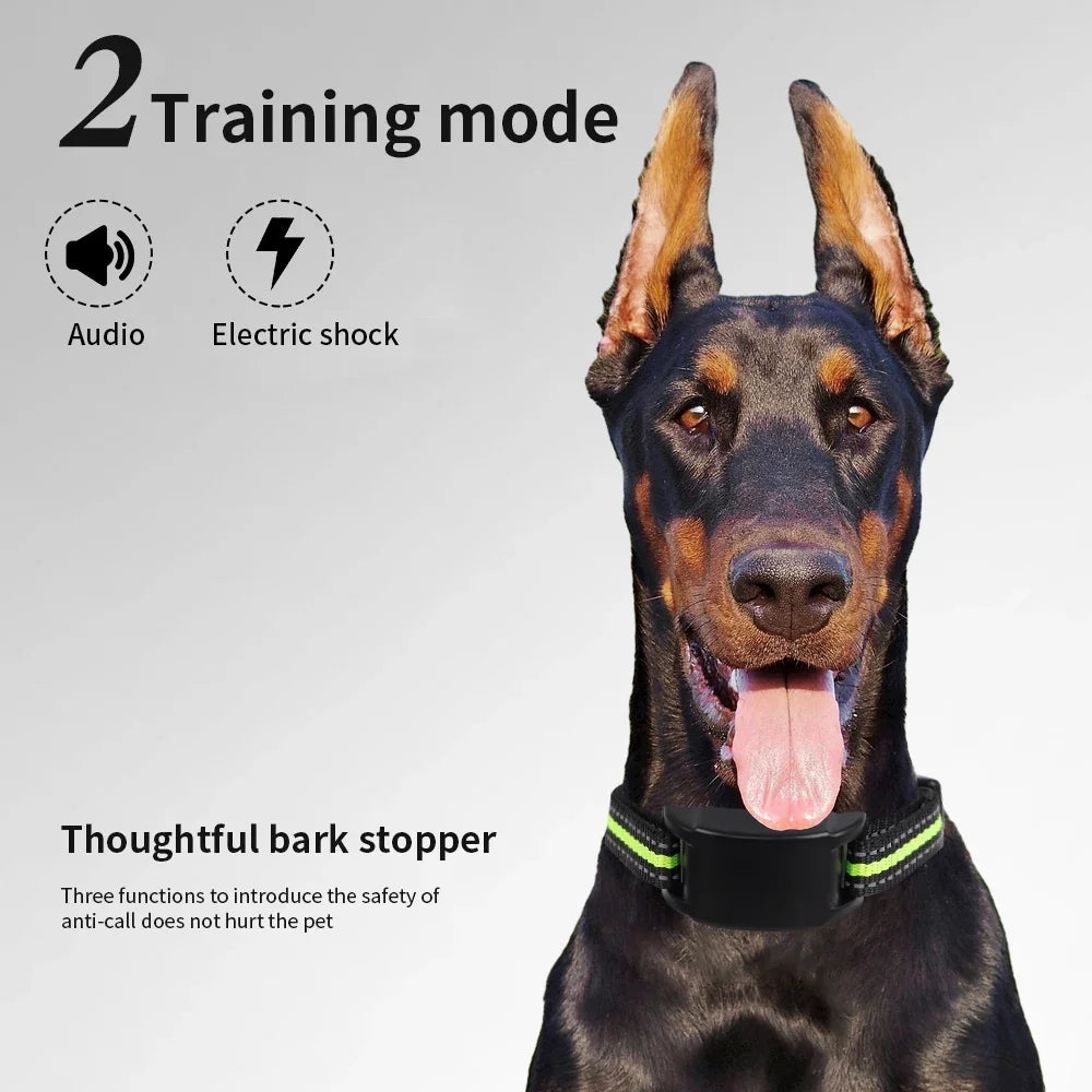 Automatic Anti-Bark Dog Training Collar – USB Rechargeable