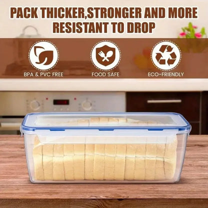 Airtight Bread Storage Box - BPA Free, Keeps Bread Fresh