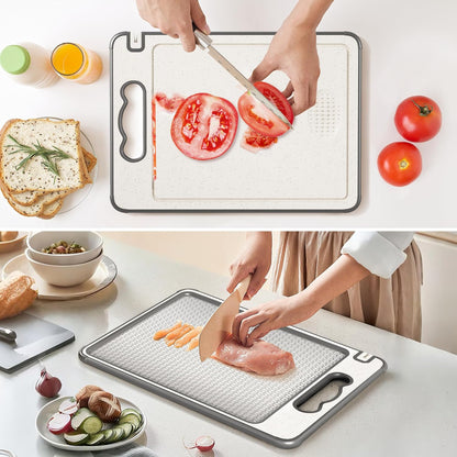 Stainless Steel Cutting Board - Dual-Sided, Scratch Resistant