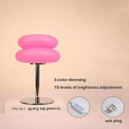 Mushroom LED Bedside Lamp - USB Plug, 9-Level Dimming